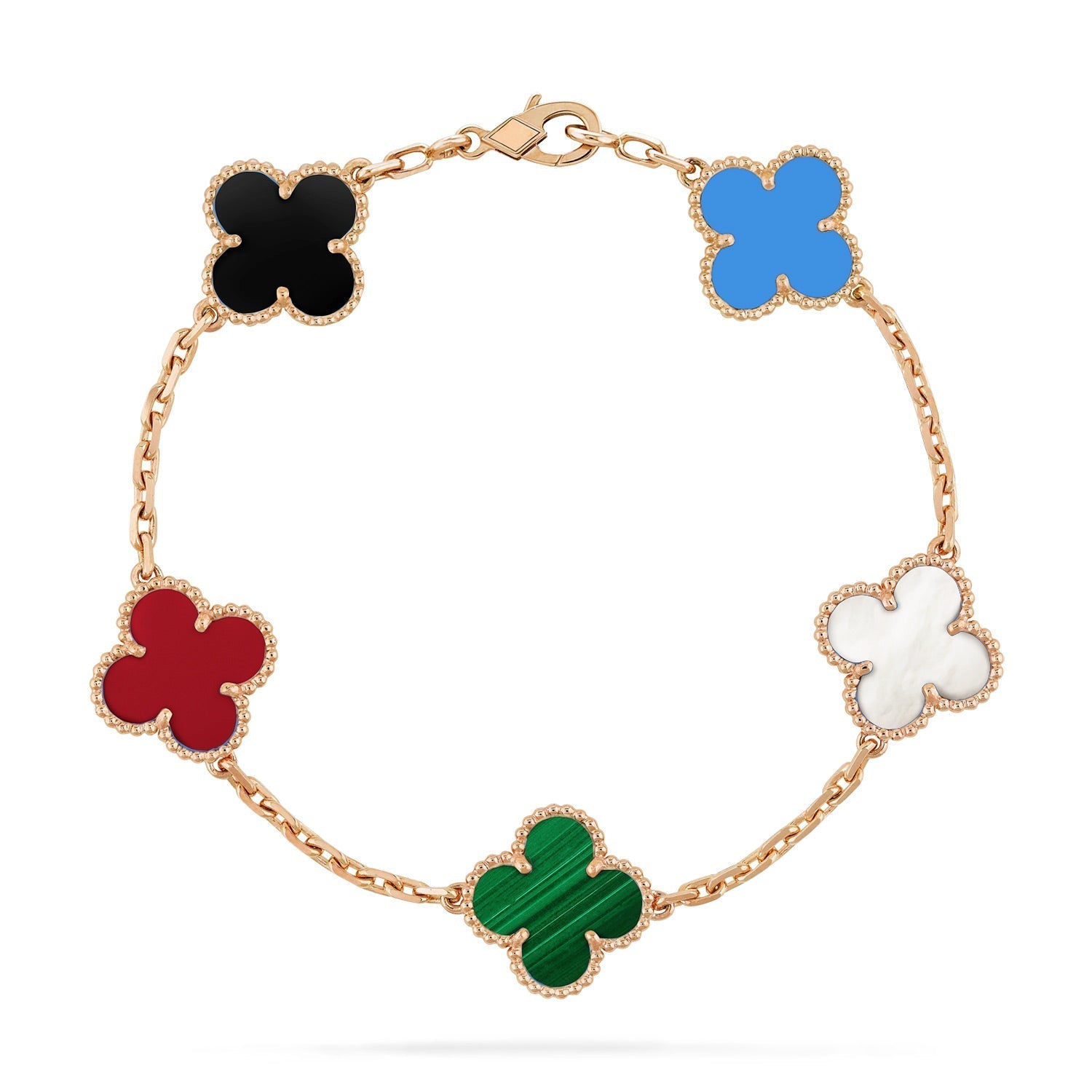 [Loco]New CLOVER 5 MOTIFS MULTICOLOR BRACELET