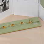 [Loco]New  CLOVER 5 MOTIFS TIGER EYE BRACELET COLLECTION