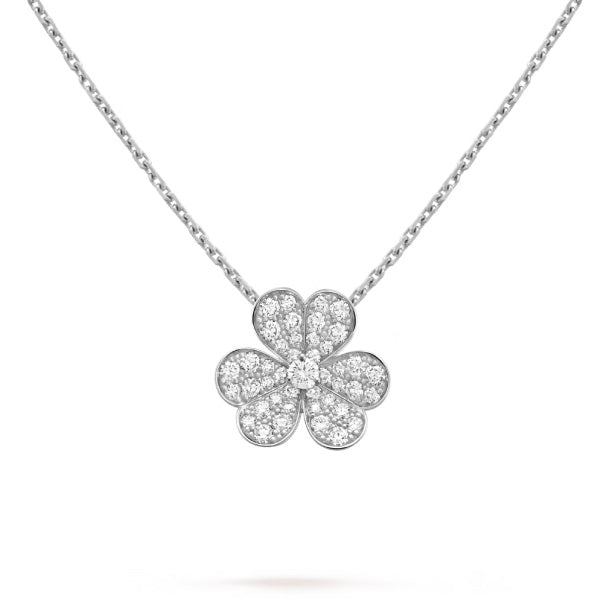 ¡®Loco¡¯CLOVER DIAMOND NECKLACE SILVER