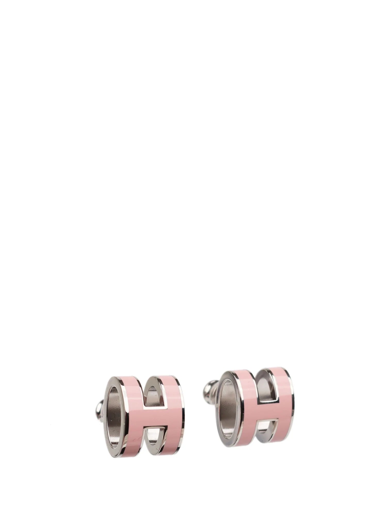 ¡®Loco¡¯MINI POP H SILVER EARRINGS PINK