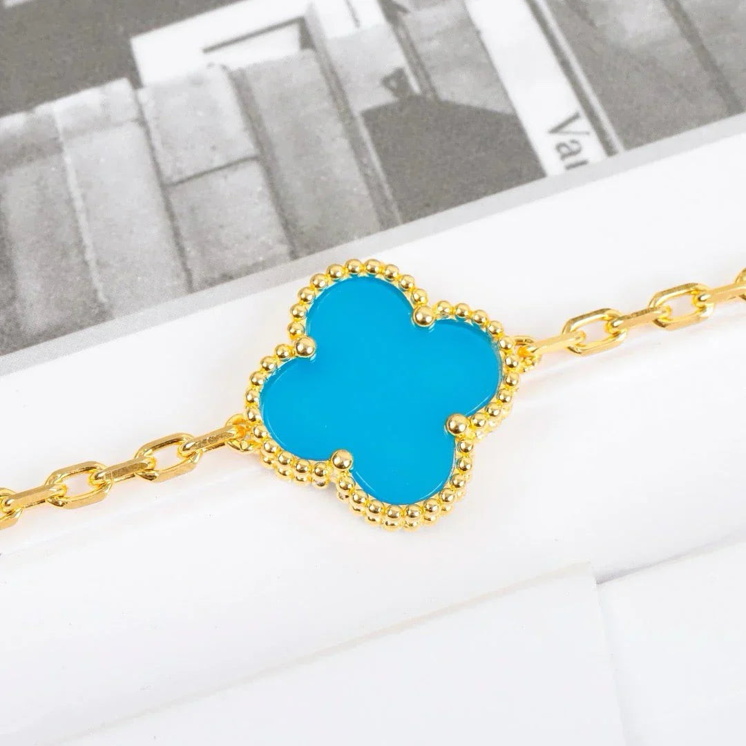 [Loco]New  CLOVER 5 MOTIF TURQUOISE BRACELET COLLECTION