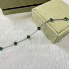 [¡®Loco¡¯]CLOVER 6 MOTIF MALACHITE BRACELET