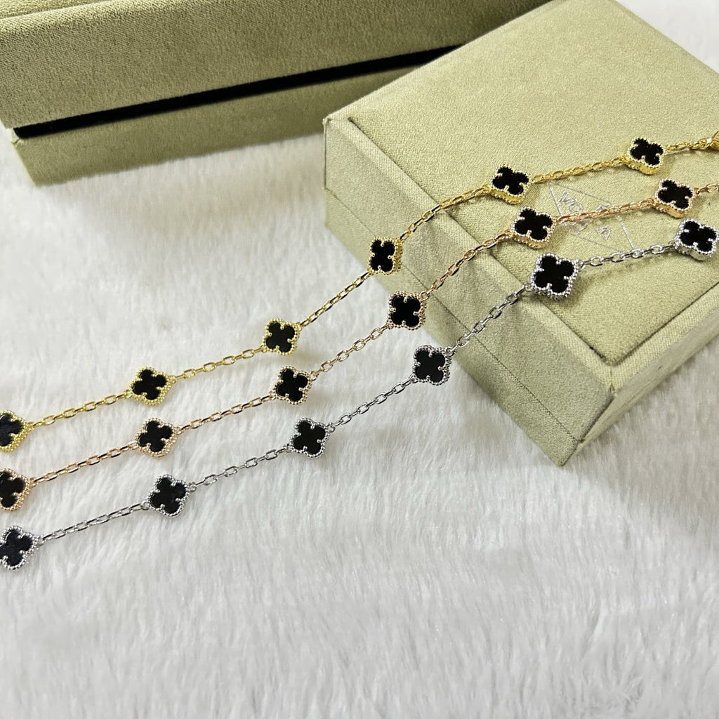 [¡®Loco¡¯]CLOVER 6 MOTIF  ONYXS BRACELET