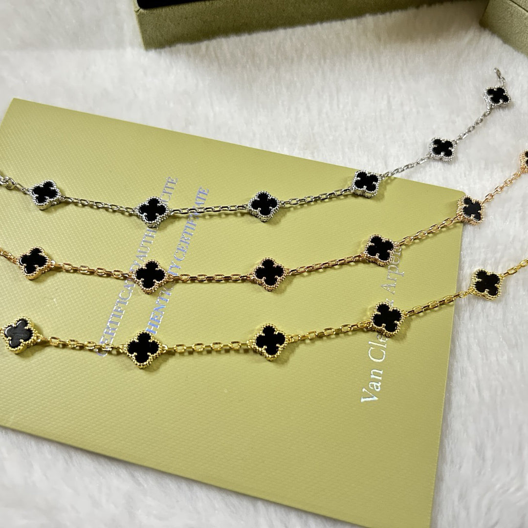 [¡®Loco¡¯]CLOVER 6 MOTIF  ONYXS BRACELET