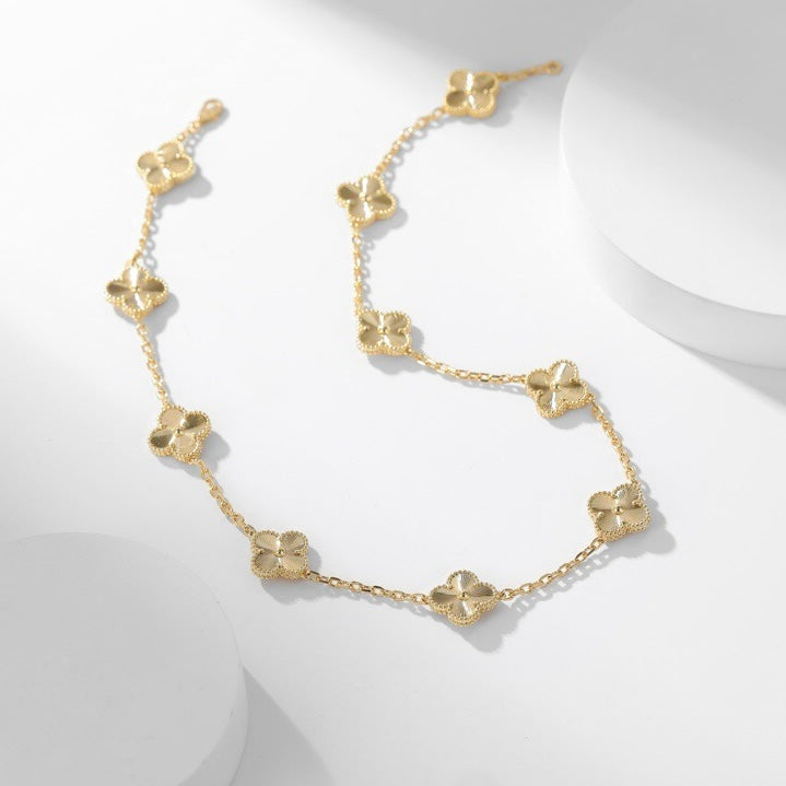 ¡®Loco¡¯CLOVER 10 MOTIFS LASER NECKLACE
