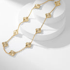 ¡®Loco¡¯CLOVER 10 MOTIFS LASER NECKLACE