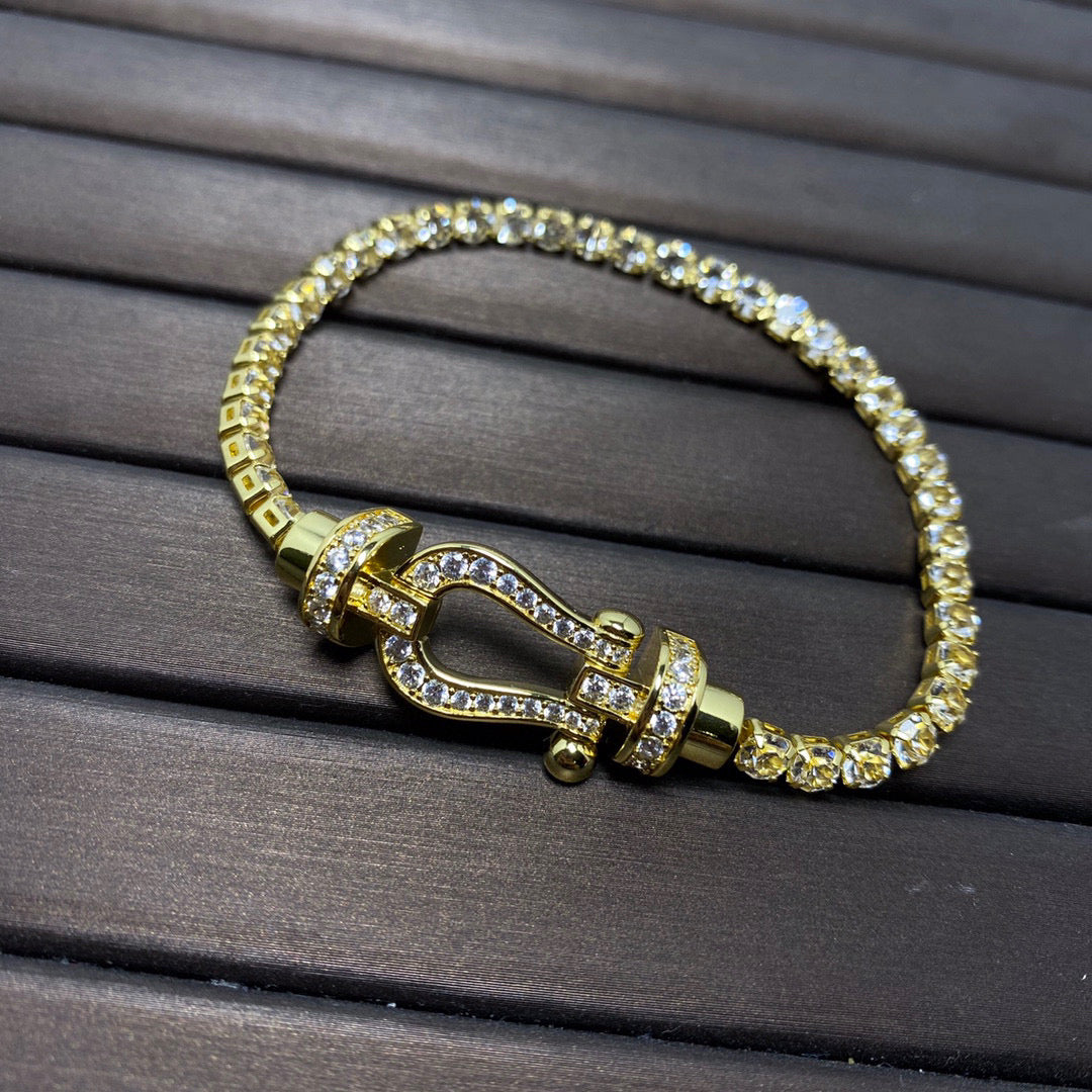 ¡®Loco¡¯FORCE  HORSESHOE  DIAMOND TENNIS BRACELET