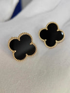 [Loco] CLOVER 20MM BLACK MOP EARRINGS