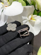 [Loco] CLOVER 20MM MOTIFS DIAMOND STUD EARRINGS SILVER