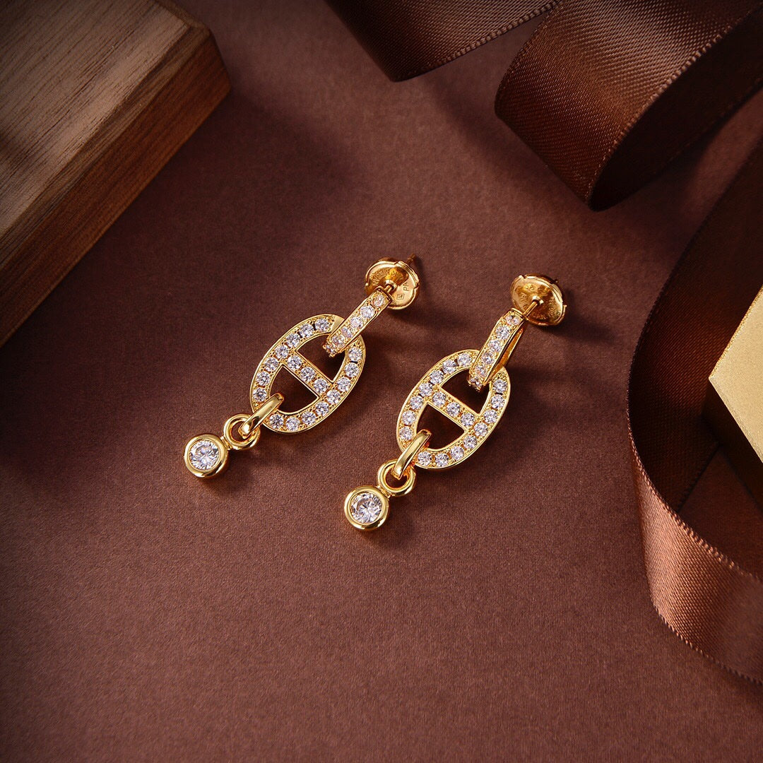 ¡®Loco¡¯HM CHAINE DIAMOND EARRINGS