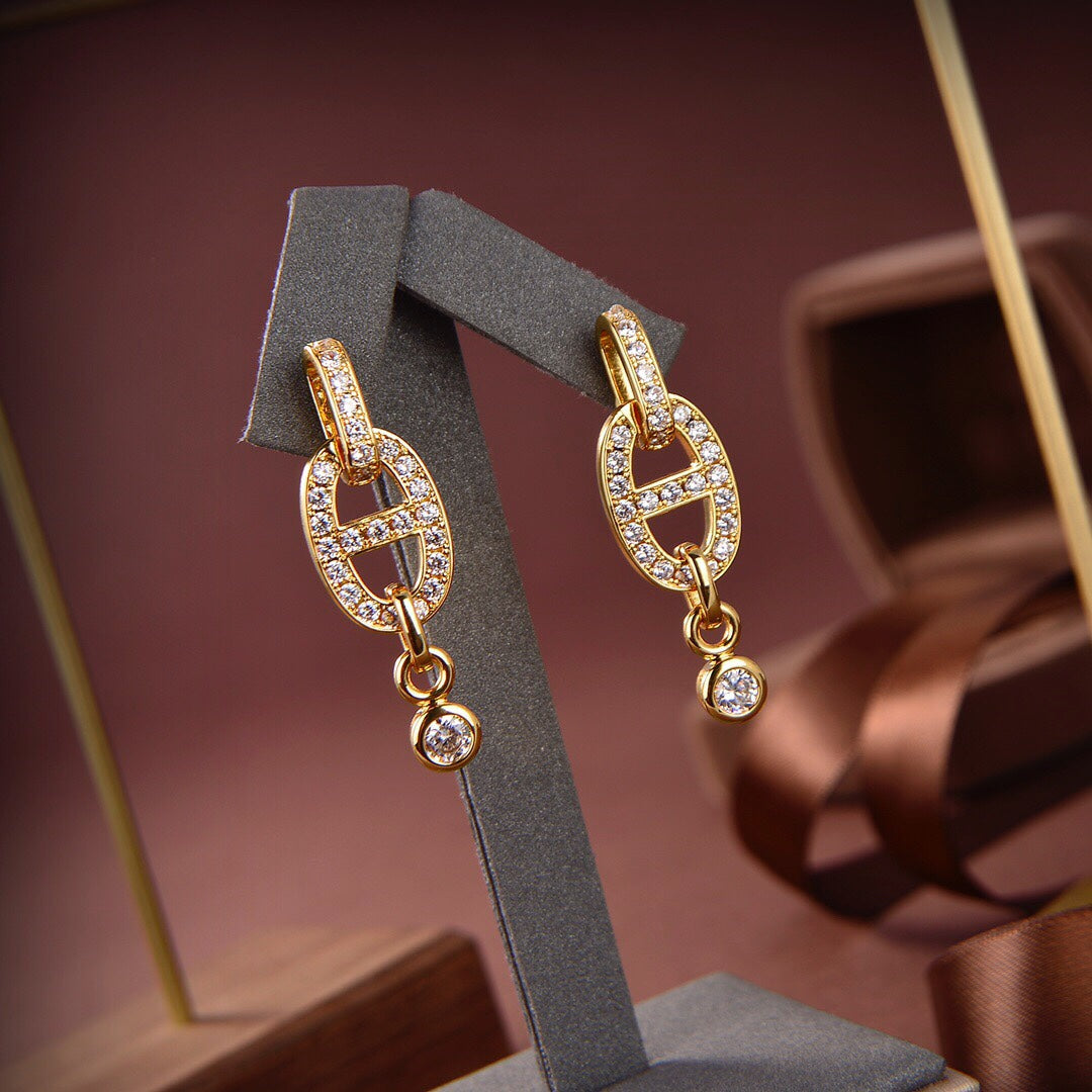 ¡®Loco¡¯HM CHAINE DIAMOND EARRINGS