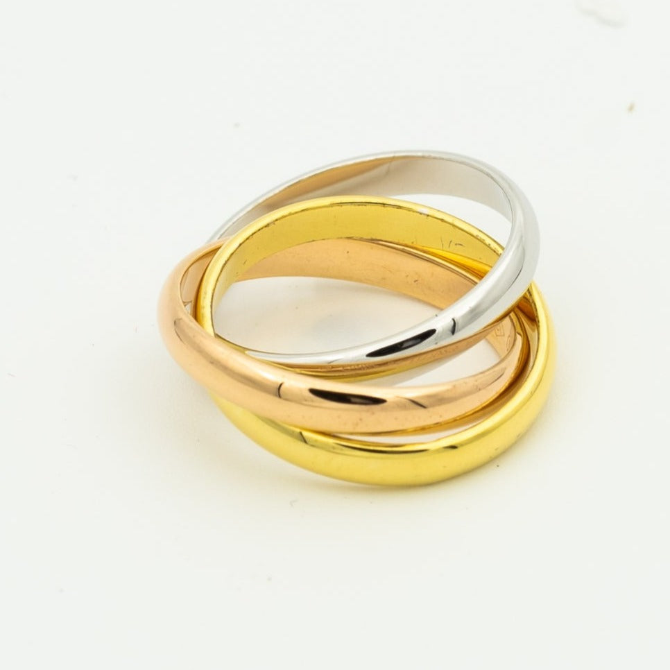 ¡®Loco¡¯TRINITY RING GOLD PINK GOLD SILVER