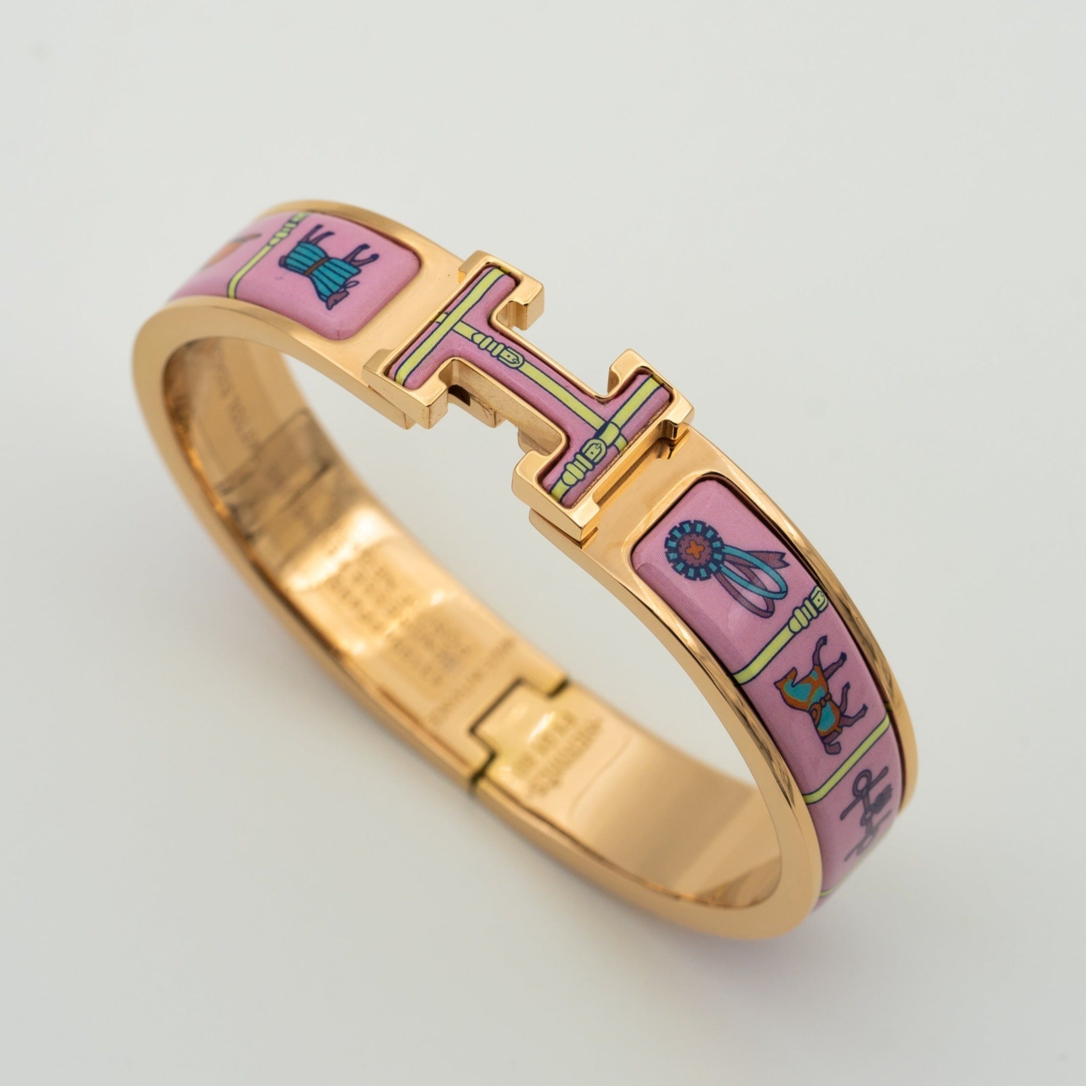 ¡®Loco¡¯H PINK GOLD BRACELET PINK CERAMIC
