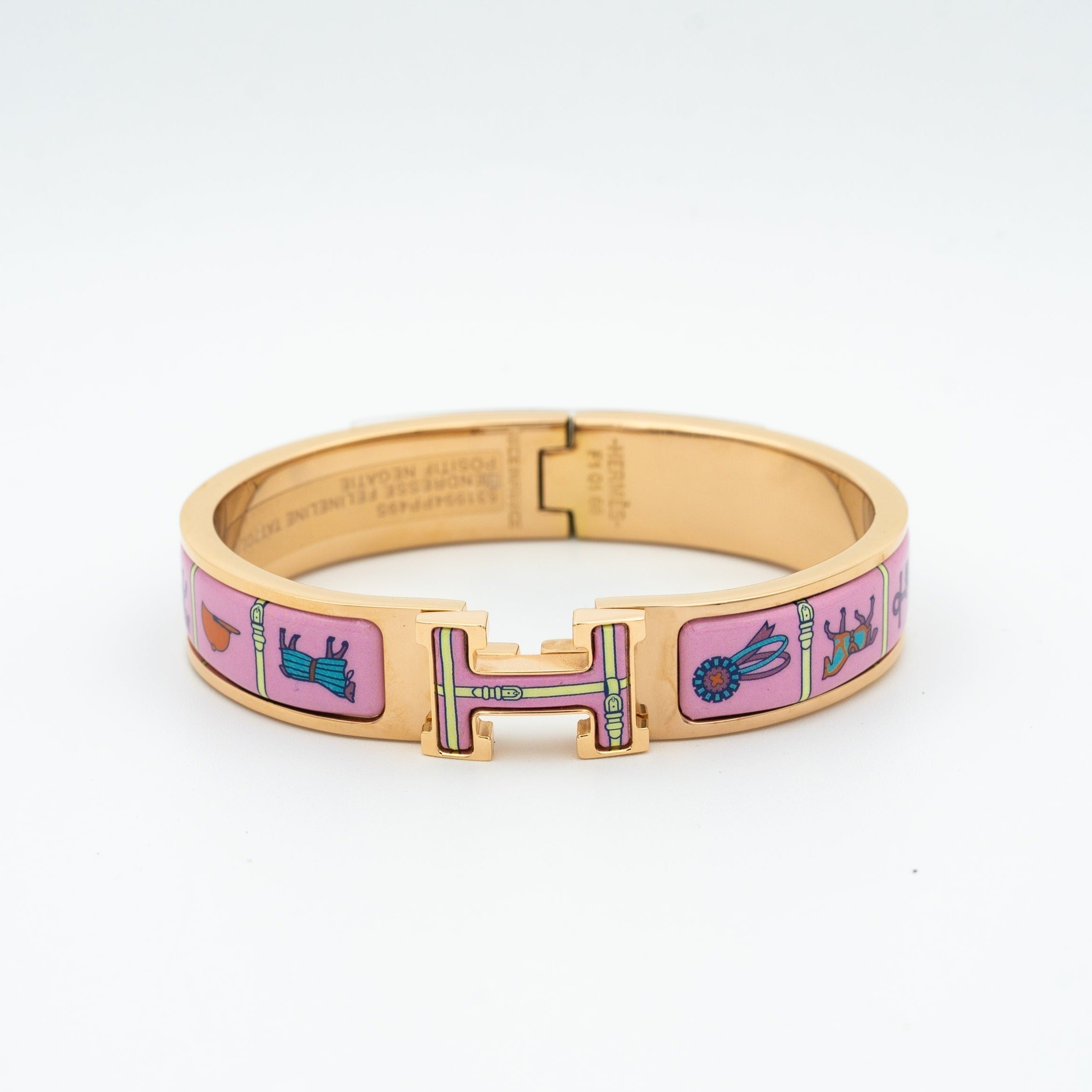 ¡®Loco¡¯H PINK GOLD BRACELET PINK CERAMIC
