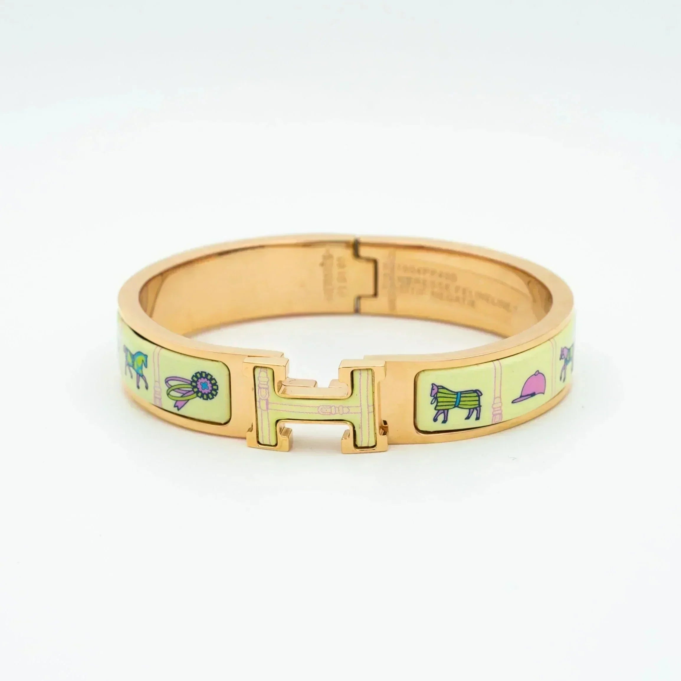 ¡®Loco¡¯H PINK GOLD BRACELET CREAM CERAMIC