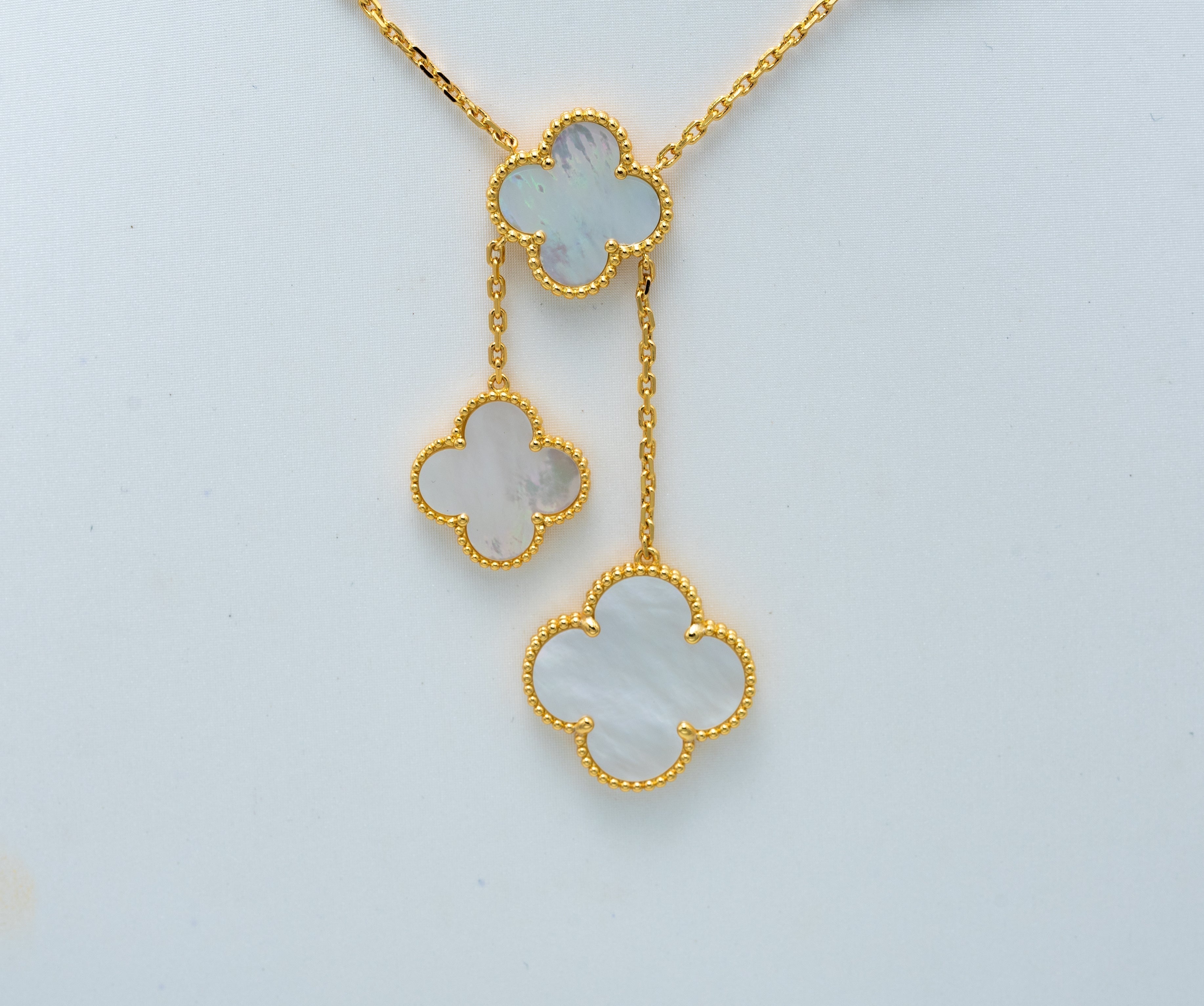¡®Loco¡¯CLOVER MOTHER OF PEARL NECKLACE 6 MOTIF