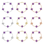 [Loco]New CLOVER 5 MOTIF LIGHT PURPLE BRACELET COLLECTION