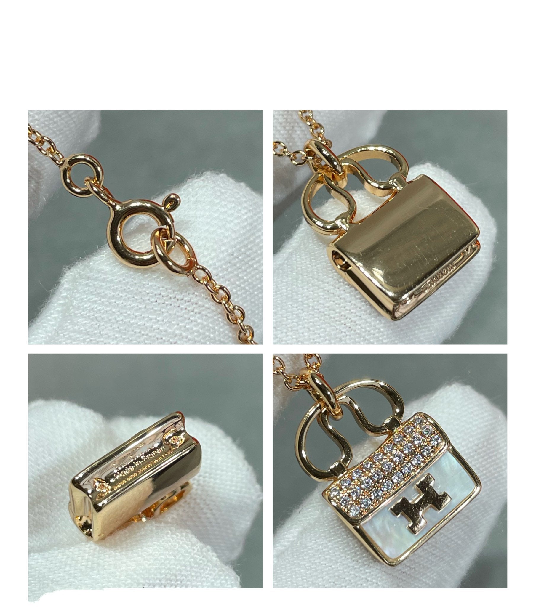 ¡®Loco¡¯H CIRCE MOISSANITE PENDANT NECKLACE GOLD