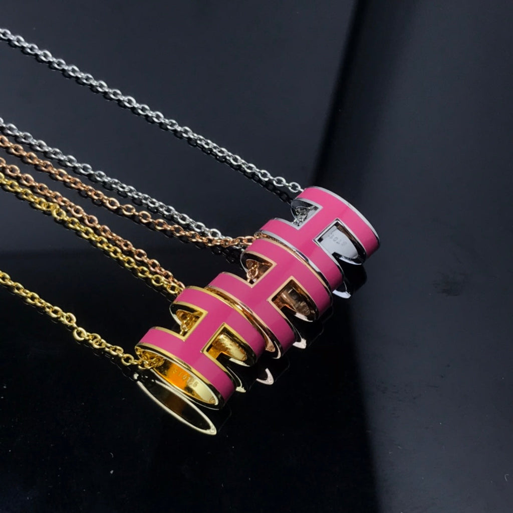 ¡®Loco¡¯H NECKLACE PINK