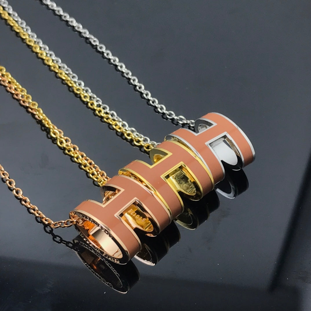 ¡®Loco¡¯H NECKLACE BROWN
