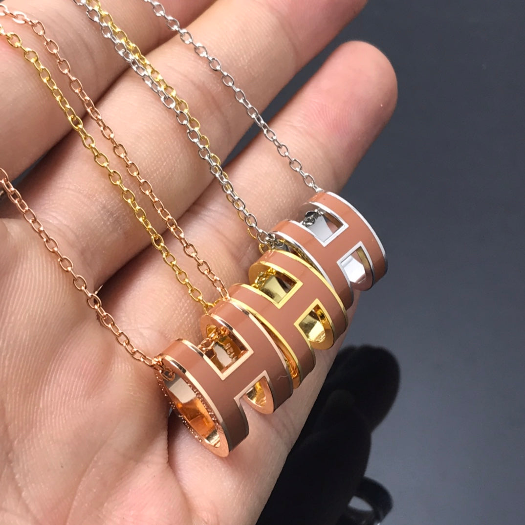 ¡®Loco¡¯H NECKLACE BROWN