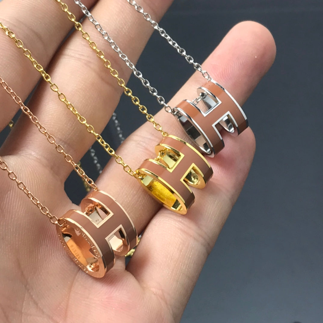 ¡®Loco¡¯H NECKLACE BROWN