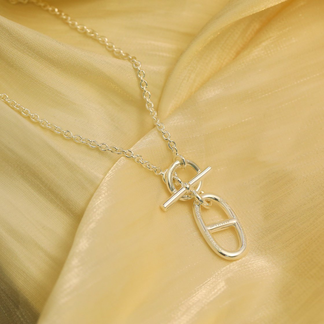 ¡®Loco¡¯HM CHAINE D'ANCRE PENDANT NECKLACE STERLING SILVER