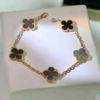 [Loco]New CLOVER 5 MOTIF GRAY MOP BRACELET COLLECTION