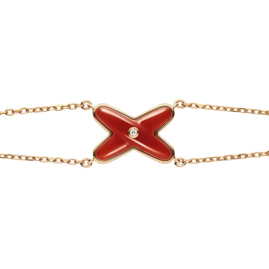 ¡®Loco¡¯JEUX BRACELET CARNELIAN PINK GOLD 1 DIAMOND