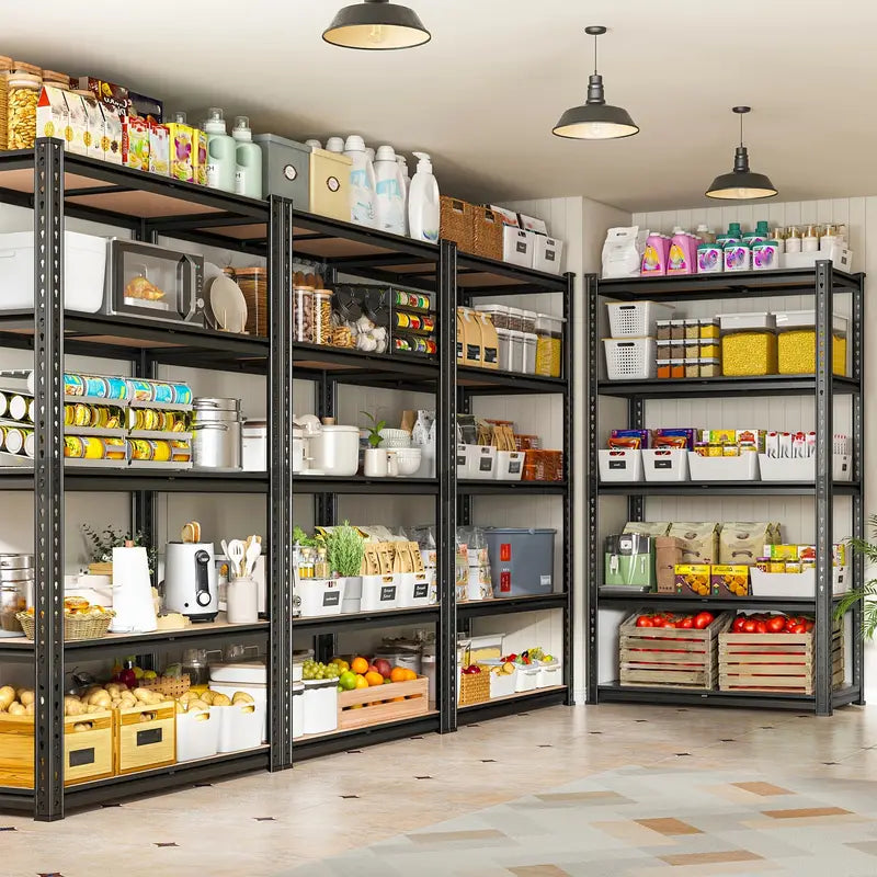 2000LBS Garage Shelving Storage Shelves Heavy Duty Shelving 5 Tier Metal Shelving Units For Garage Shelves 72"H X35.5"W X 15.8"D,