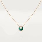 ¡®Loco¡¯AMULETTE ROSE GOLD MALACHITE NECKLACE
