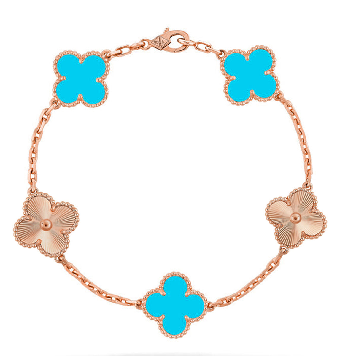 [Loco]New  CLOVER 5 MOTIF TURQUOISE BRACELET COLLECTION