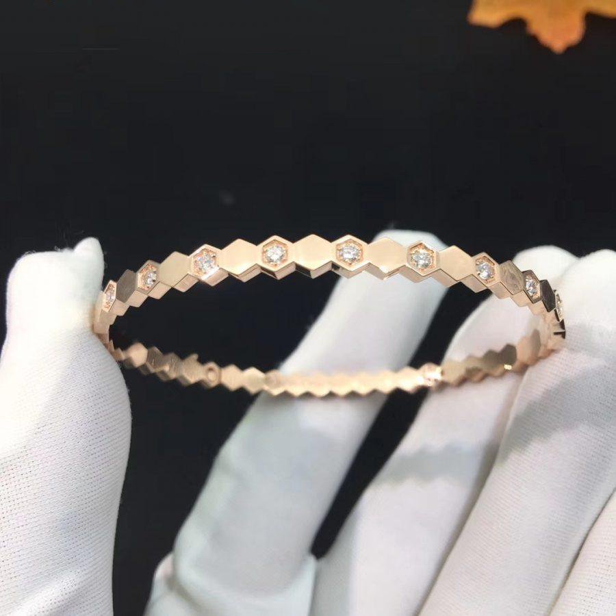 ¡®Loco¡¯BEE LOVE PINK GOLD DIAMOND BRACELET