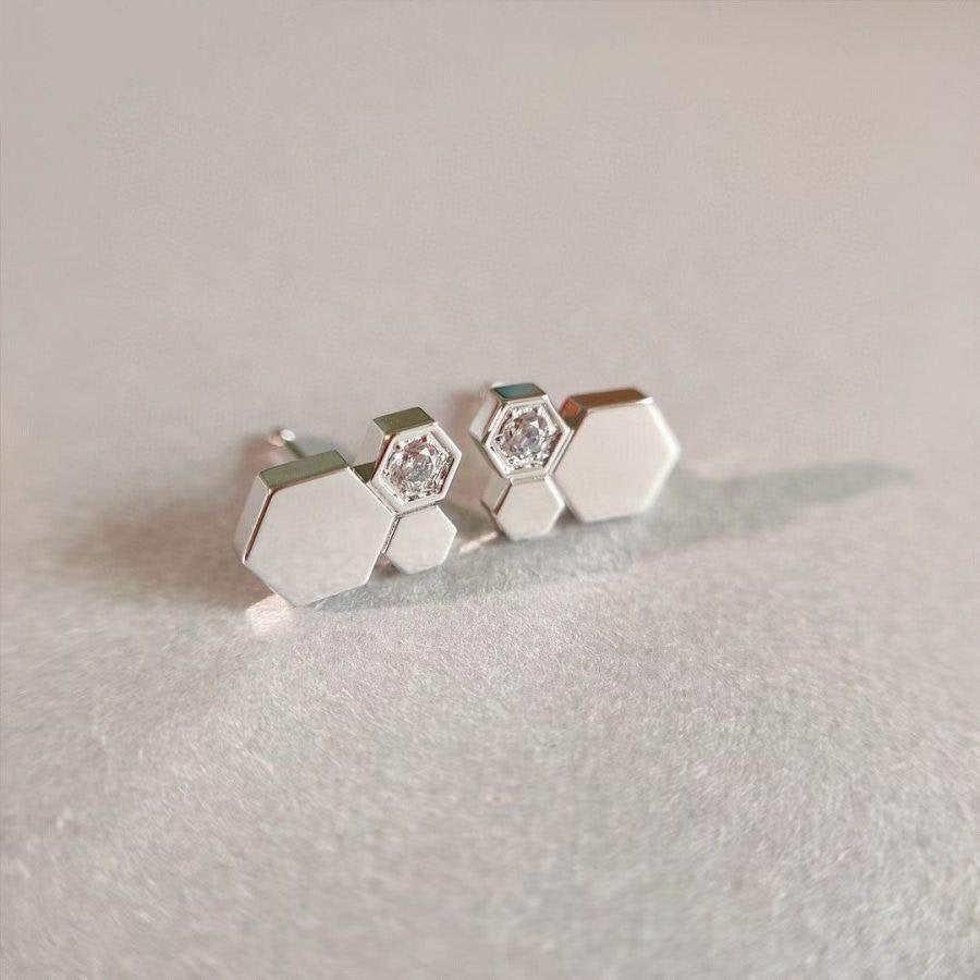 ¡®Loco¡¯BEE LOVE SILVER DIAMOND EARRINGS
