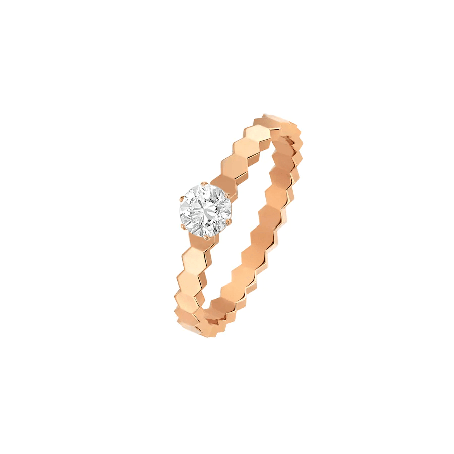 ¡®Loco¡¯BEE LOVE RING PINK GOLD 1 DIAMOND