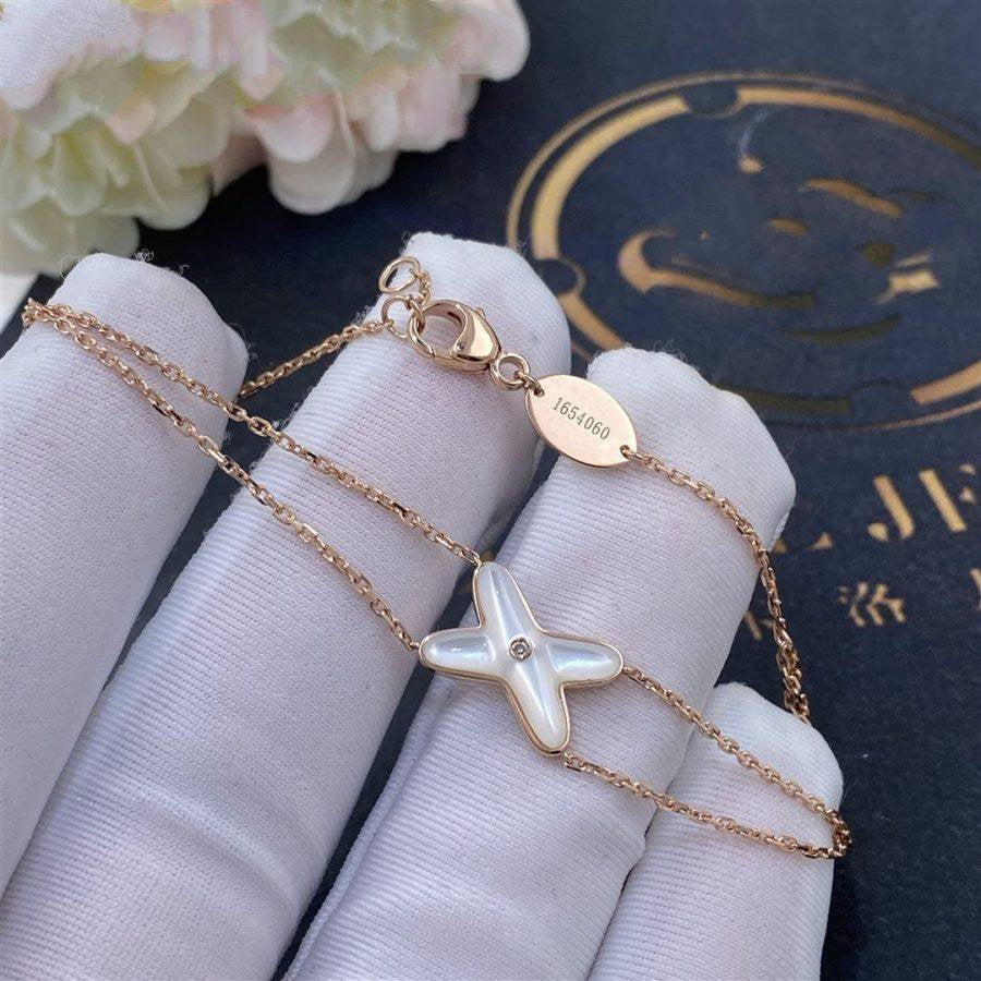 ¡®Loco¡¯JEUX BRACELET WHITE MOP PINK GOLD 1 DIAMOND