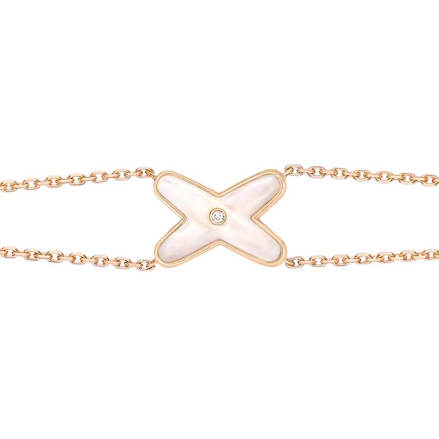 ¡®Loco¡¯JEUX BRACELET WHITE MOP PINK GOLD 1 DIAMOND