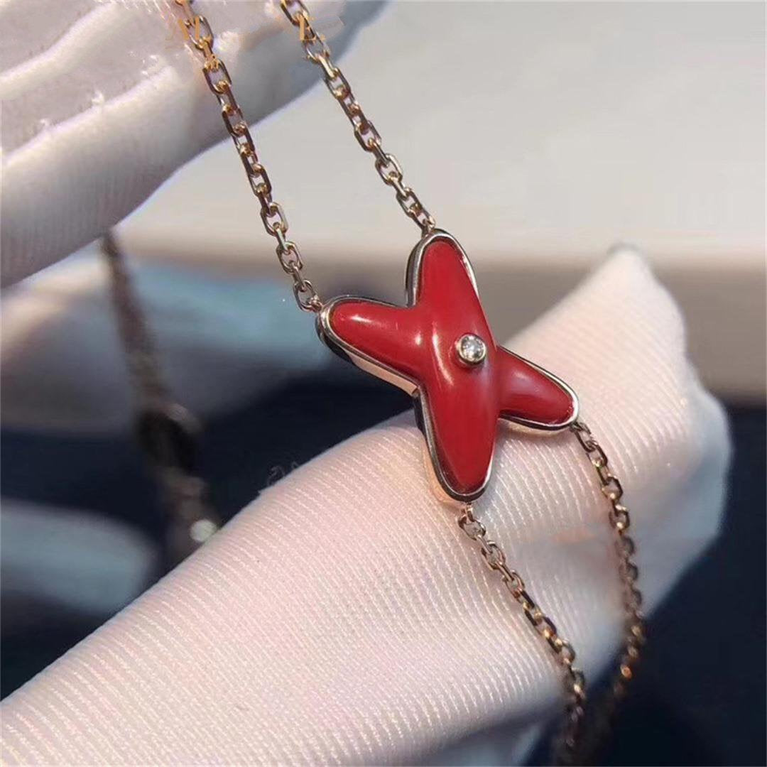 ¡®Loco¡¯JEUX BRACELET CARNELIAN PINK GOLD 1 DIAMOND