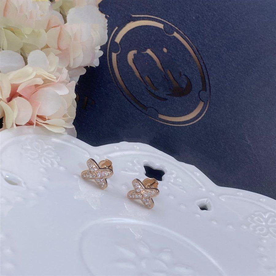 ¡®Loco¡¯JEUX DE PINK GOLD DIAMOND EARRINGS
