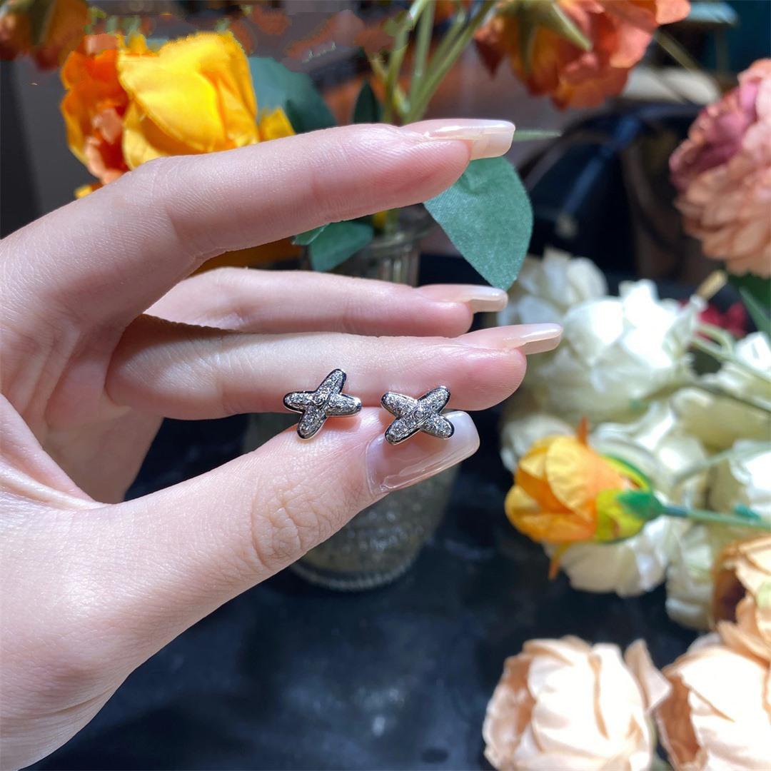 ¡®Loco¡¯JEUX DE SILVER DIAMOND EARRINGS