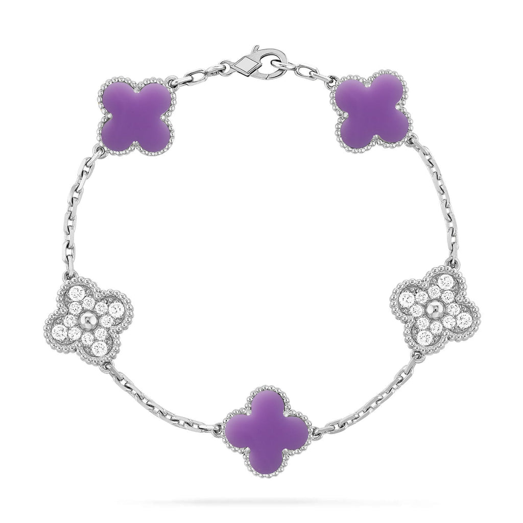 [Loco]New CLOVER 5 MOTIF LIGHT PURPLE BRACELET COLLECTION