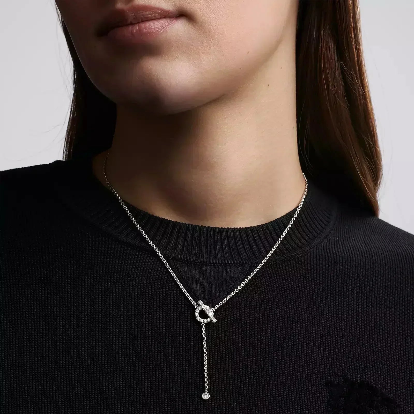 ¡®Loco¡¯FINESSE SILVER DIAMOND NECKLACE