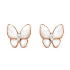 ¡®Loco¡¯BUTTERFLY MOP DIAMOND EARRINGS