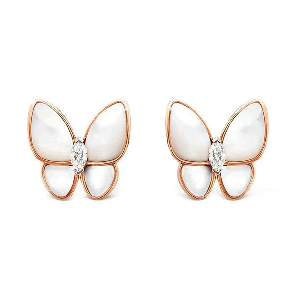 ¡®Loco¡¯BUTTERFLY MOP DIAMOND EARRINGS