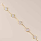 [Loco]New CLOVER WHITE PEARL MOP 5 MOTIF BRACELET COLLECTION