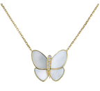 ¡®Loco¡¯BUTTERFLY GOLD MOP DIAMOND NECKLACE