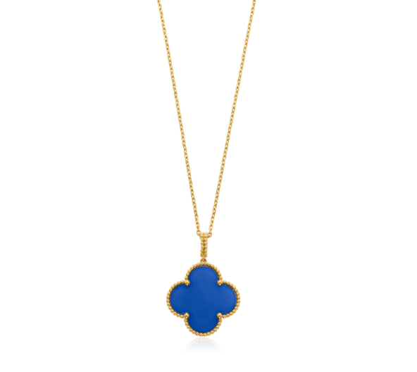¡®Loco¡¯CLOVER 25MM NECKLACE TURQUOISE ROSE GOLD