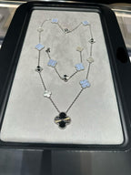 [¡®Loco¡¯] 25 NEW CLOVER 15 MOTIFS PURPLE CHALCEDONY