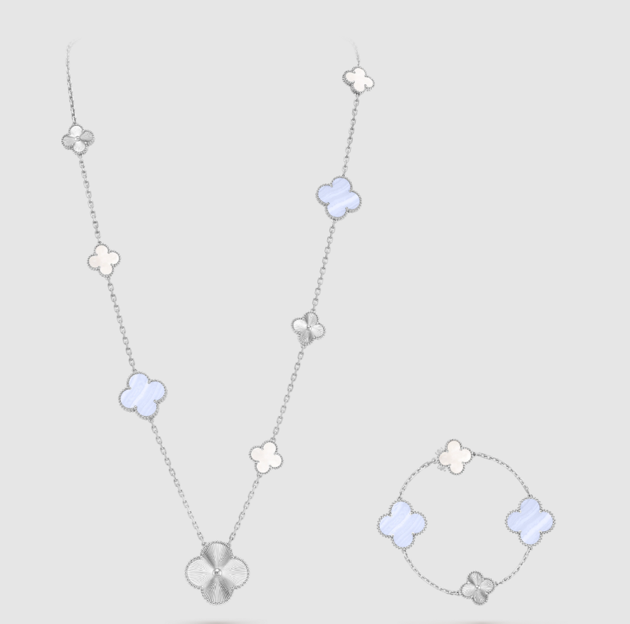 [¡®Loco¡¯] 25 NEW CLOVER 15 MOTIFS PURPLE CHALCEDONY