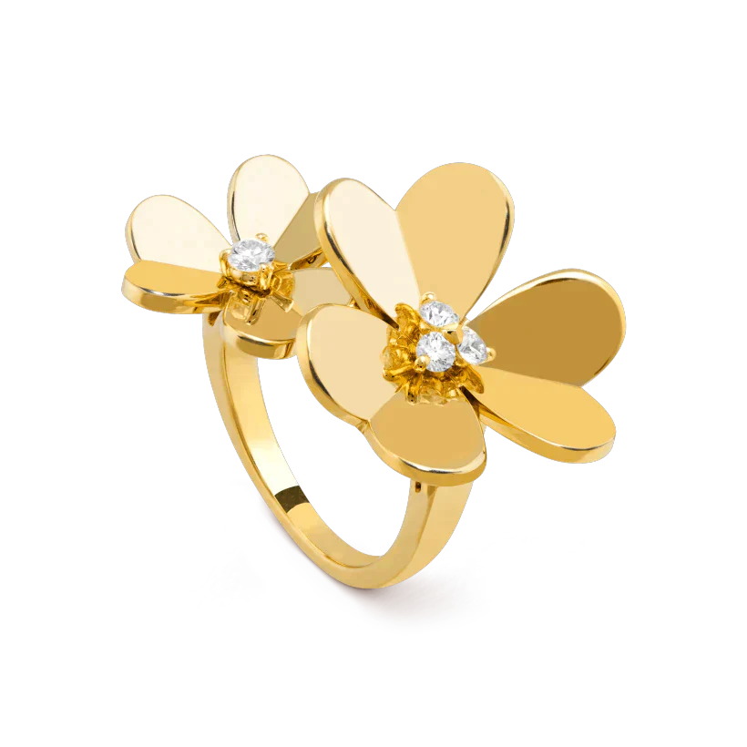 ¡®Loco¡¯CLOVER COMOS GOLD DIAMOND RING